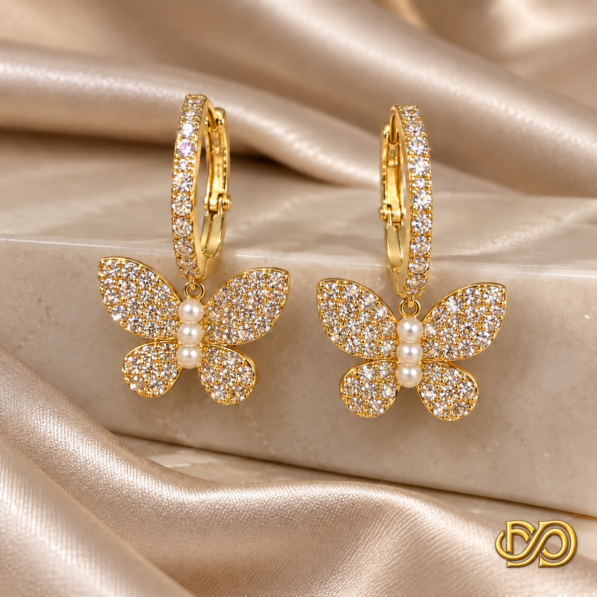 Pendientes Papillon Perlé