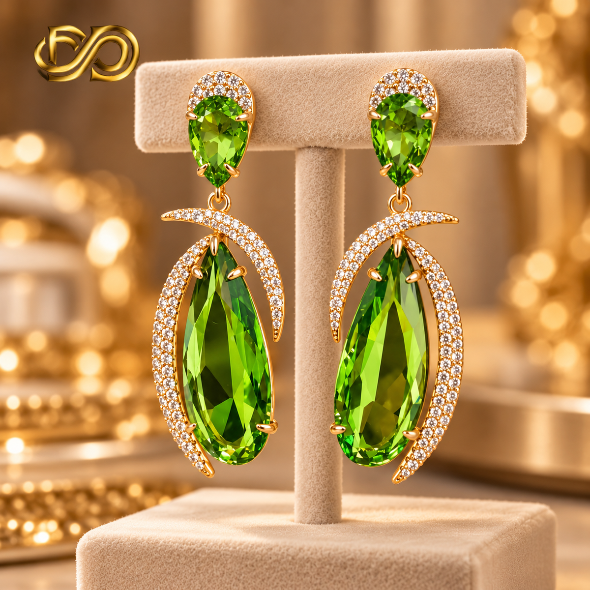 Pendientes Émeraude Royale