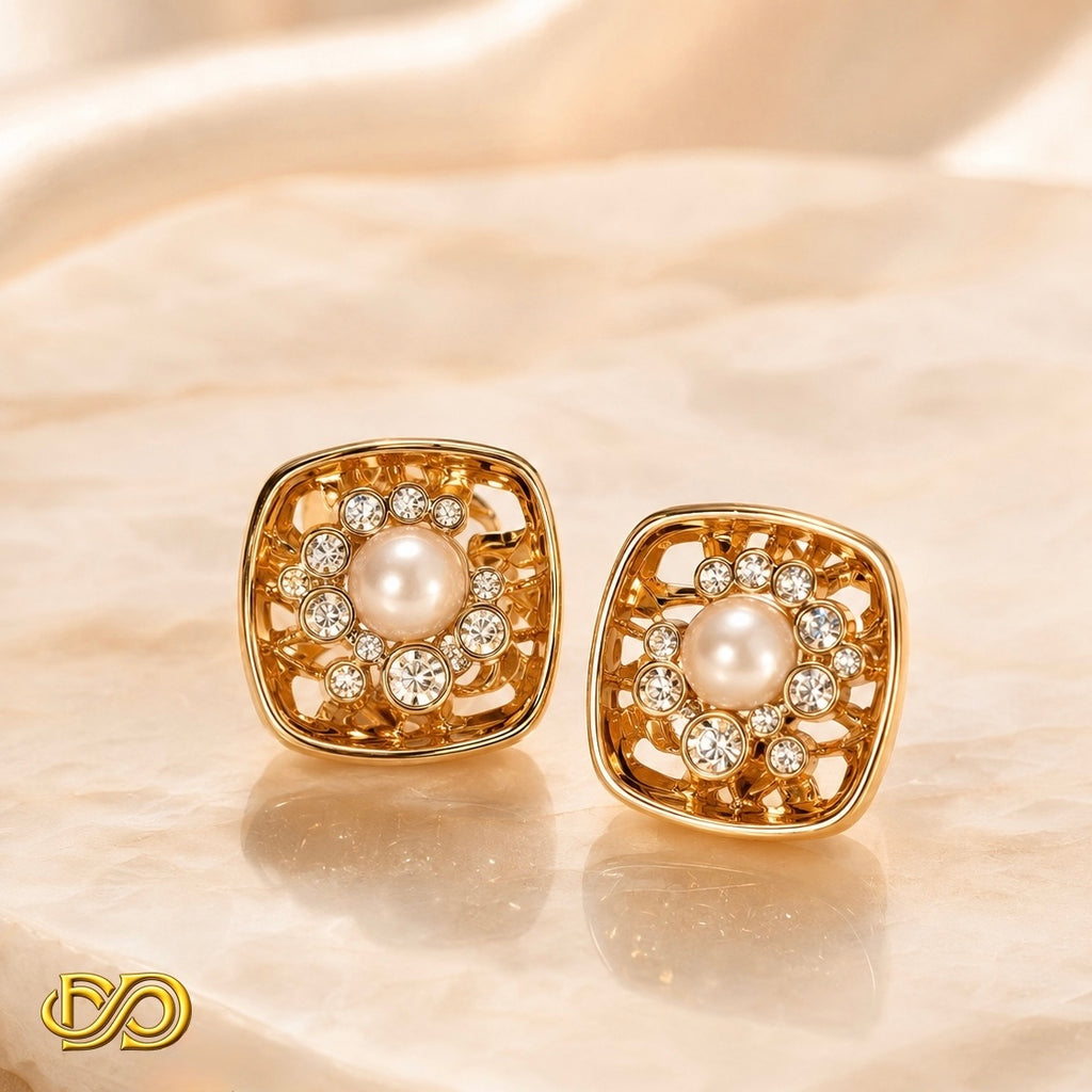 Pendientes "Classic Pearl"