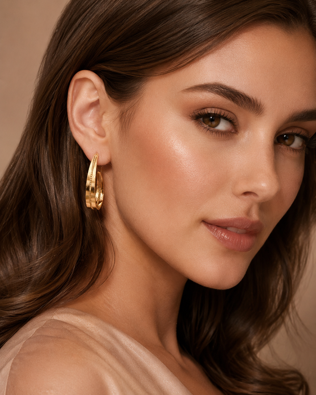 Palais d’Or Hoops | Sculptural Elegance