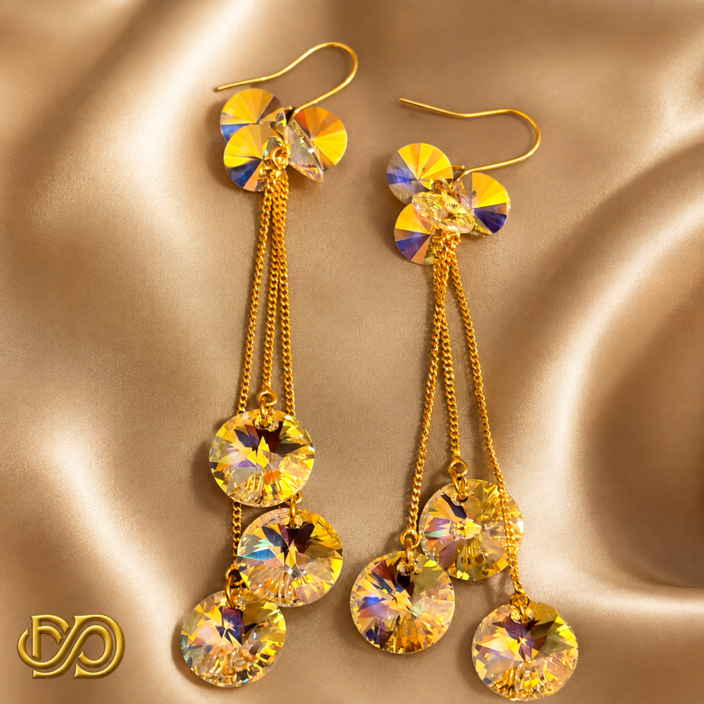 Pendientes Crystal Cascade