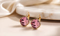 Pendientes Elegance | Cristal Facetado Chapado en Oro 18K / Platino