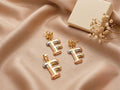 Conjunto Tricolor Inicial F — Pendientes y Colgante