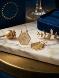 Pendientes Geométricos "Ethereal" | Calado Filigrana Oro 14K
