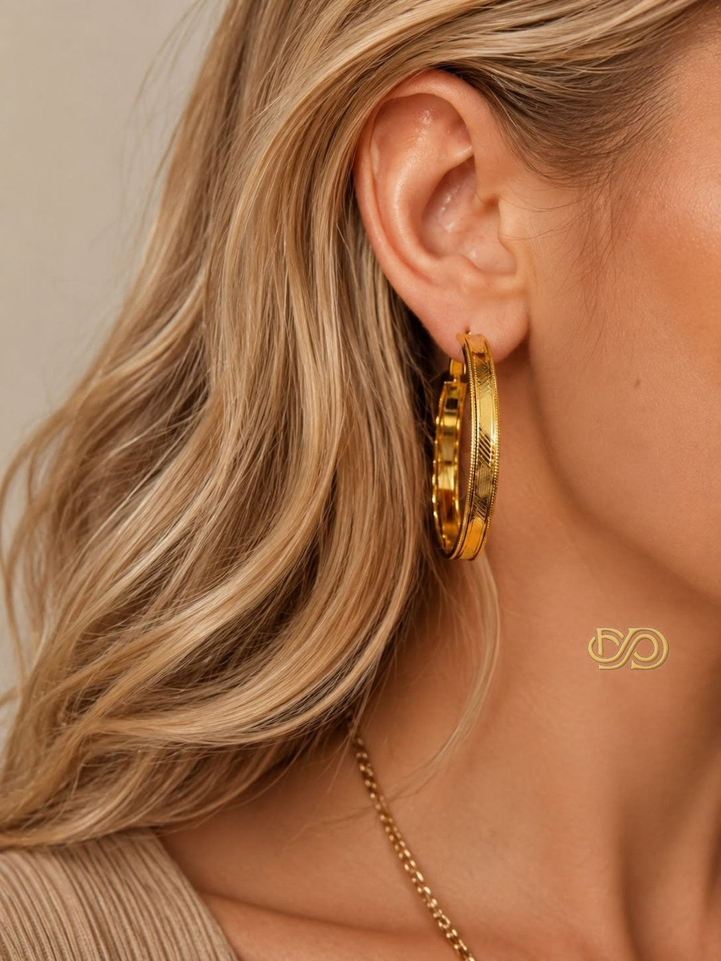 Aros Imperial Chapados en Oro 24K