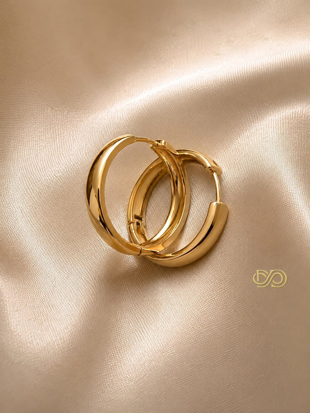 Pendientes de Aro Grueso Chapados en Oro 18K