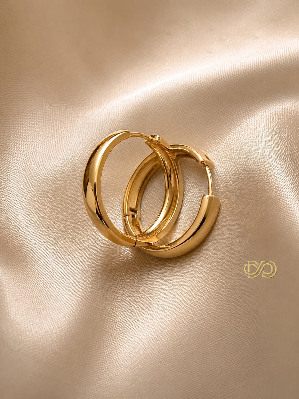 Pendientes de Aro Grueso Chapados en Oro 18K