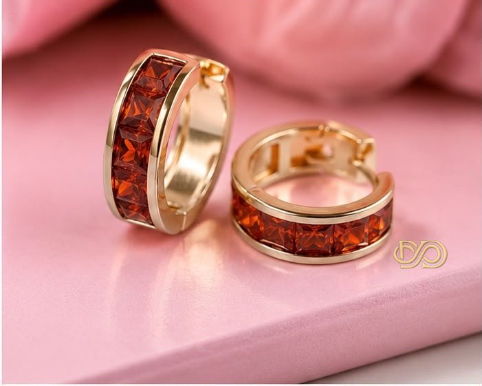 Pendientes Aura | Cristal Facetado Chapado en Oro 18K