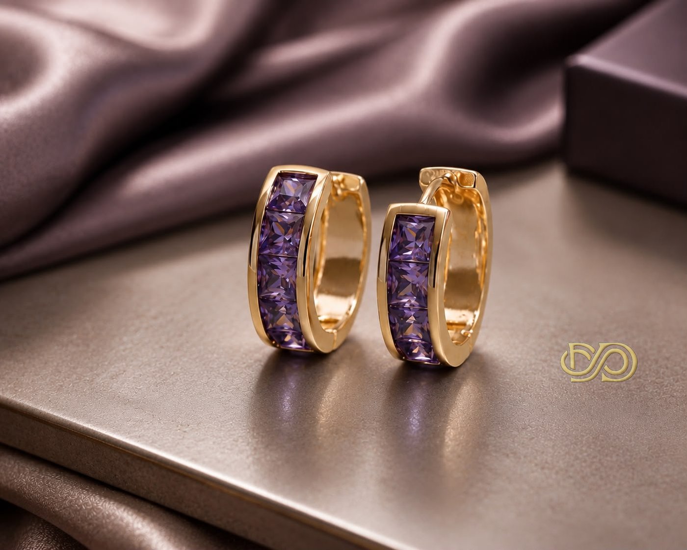 Pendientes Aura | Cristal Facetado Chapado en Oro 18K